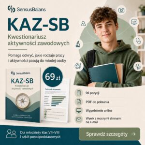 KAZ-SB, kwestionariusz aktywności zawodowych dla młodzieży, SensusBalans Szczecin