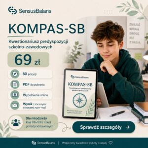 KOMPAS-SB, kwestionariusz predyspozycji szkolno-zawodowych dla młodzieży, SensusBalans Szczecin