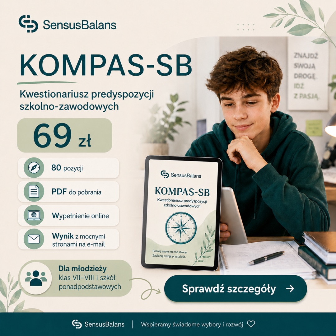 KOMPAS-SB, kwestionariusz predyspozycji szkolno-zawodowych