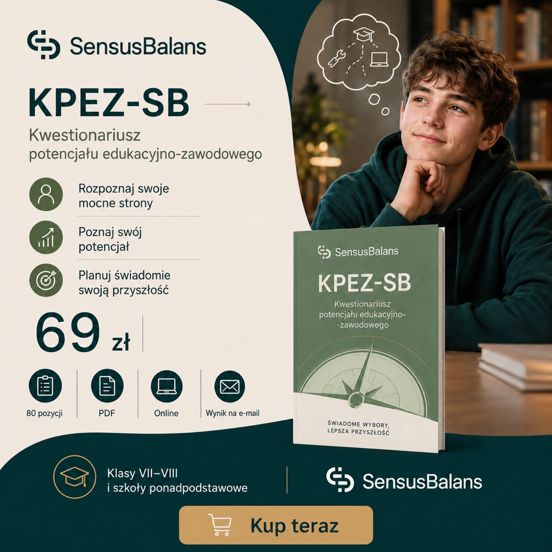 KPEZ-SB, kwestionariusz potencjału edukacyjno-zawodowego dla młodzieży, SensusBalans Szczecin